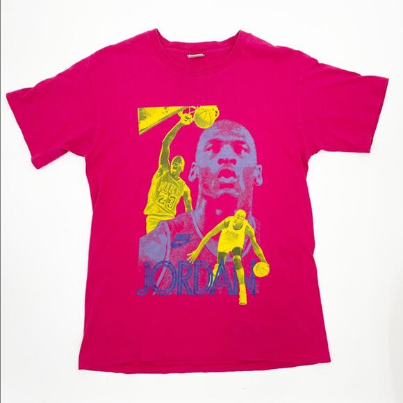 NIKE VINTAGE T-shirt Michael Jordan Y2K 90s 80s 100% Cotton Size Medium - Picture 1 of 15